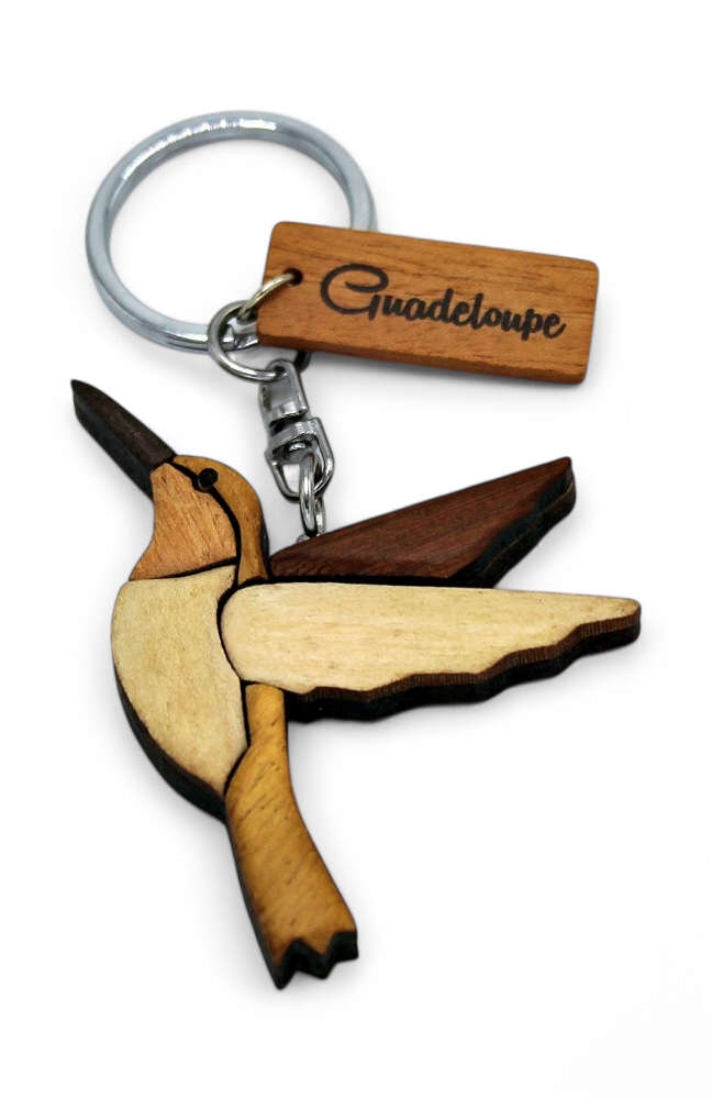 Porte-Clé Bois Colibri