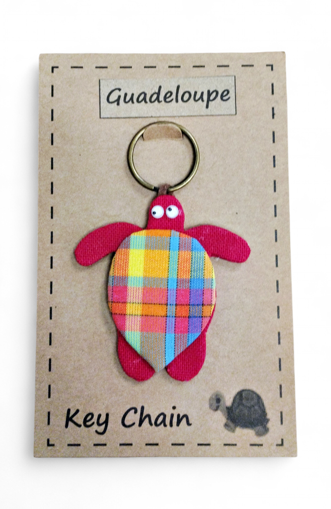 Porte-Clé Tissus Madras Tortue