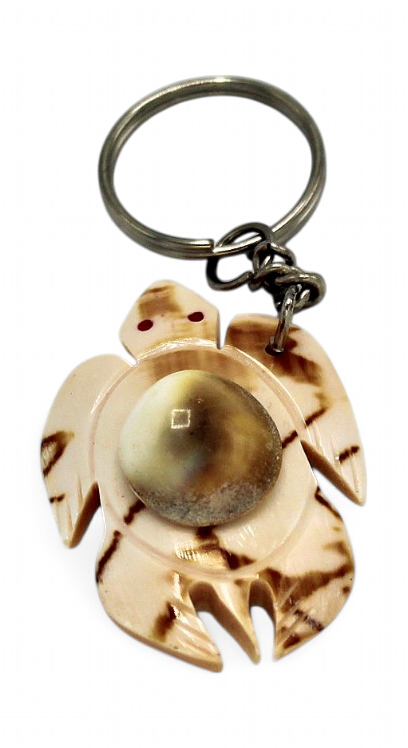 Porte Clé Tortue Coquillage A L'Unite