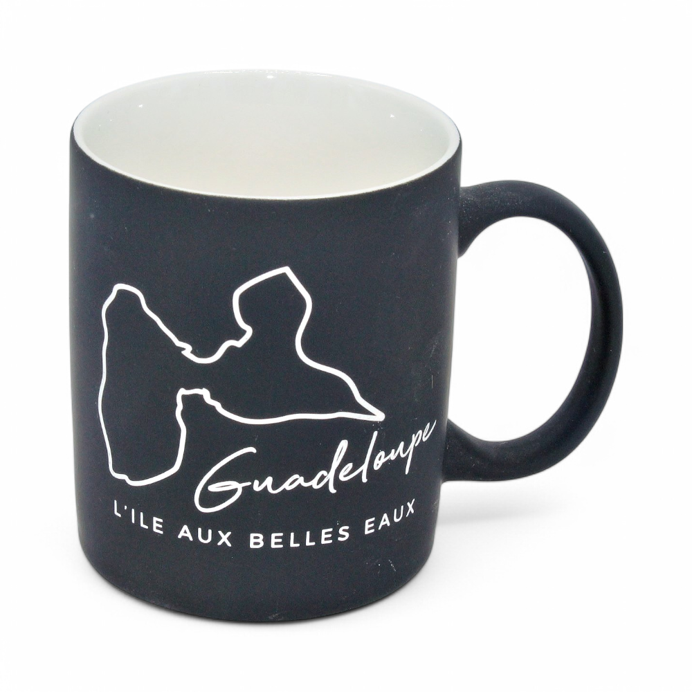Mug Soft Touch Noir Carte