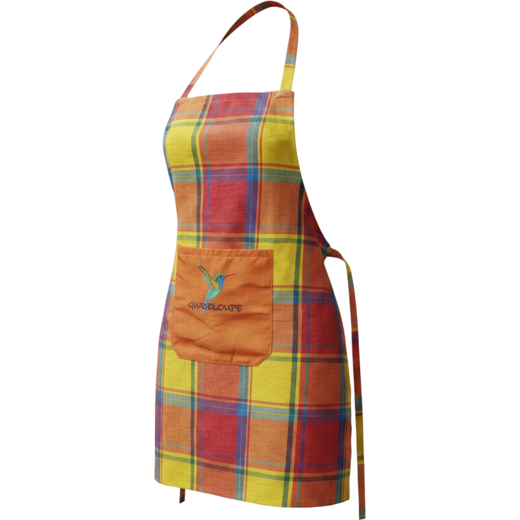 Tablier Madras Motifs Broder