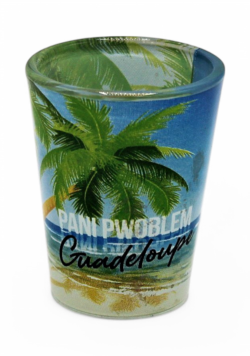Verre Shot Transparent Plage Pani Pwoblem