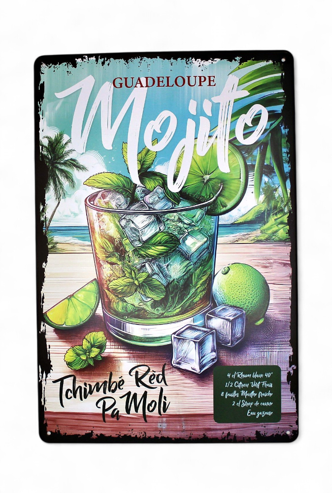 Affiche Métal 20X30 - Mojito