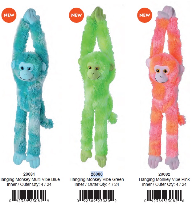 Hanging Monkey Pink