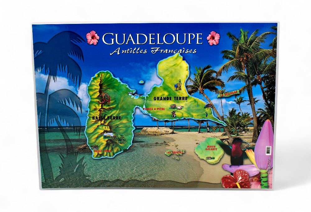 Set de Table GP Carte De Guadeloupe / Mutilvues STG46