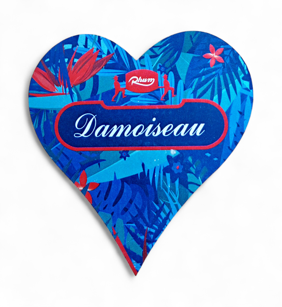 Magnet MDF cœur Personnalisé Damoiseau