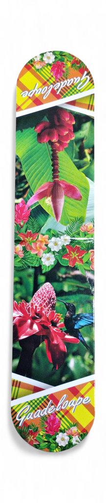 Magnet marque page madras - Colibri et fleur 