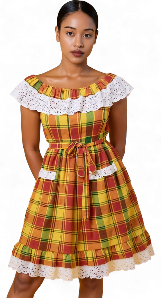 [76039] Robe adulte GUAVABERRY - Madras taille L Rima