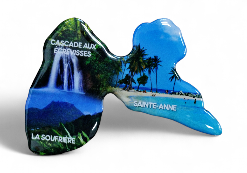 Magnet Epoxy Carte Gp Cascade Aux Ecrevisse+Carbet Ste Anne