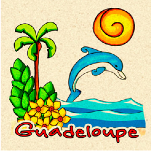 Magnet Sable Cocotier + Dauphin