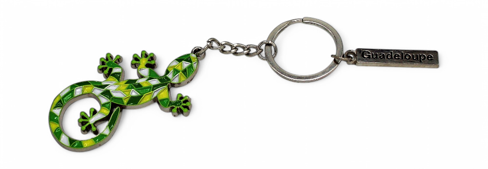 Porte-Clé Metal Lezard Vert