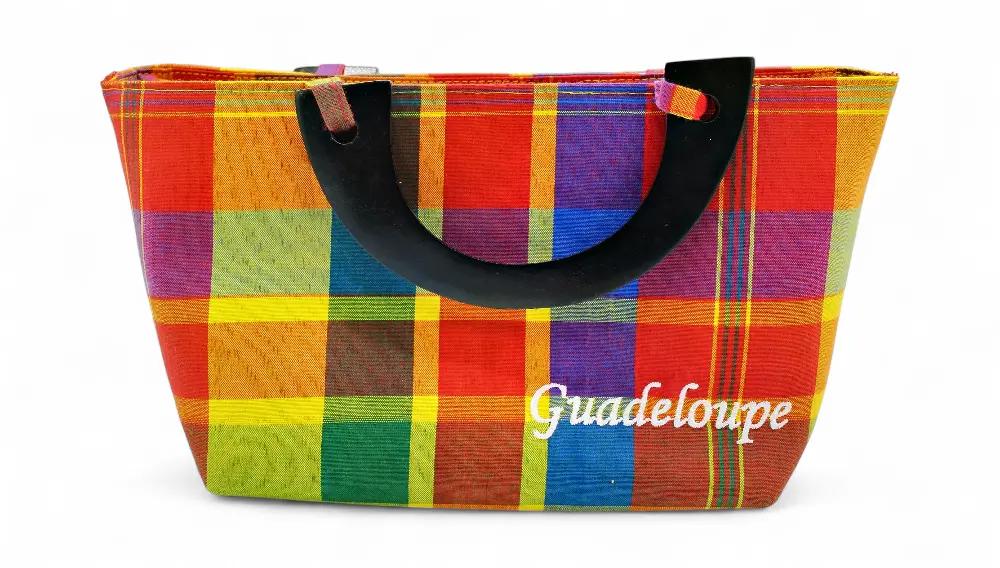 Sac Madras Avec Poigné En Bois