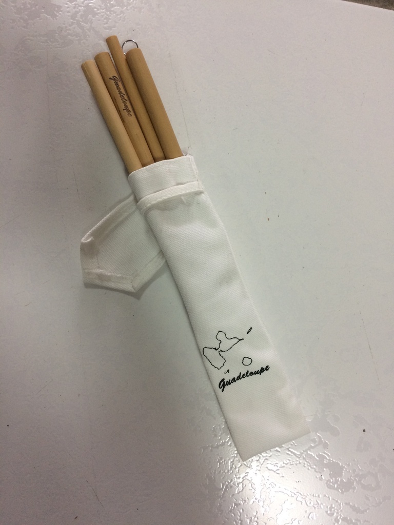 Set 4 Pailles En Bambou