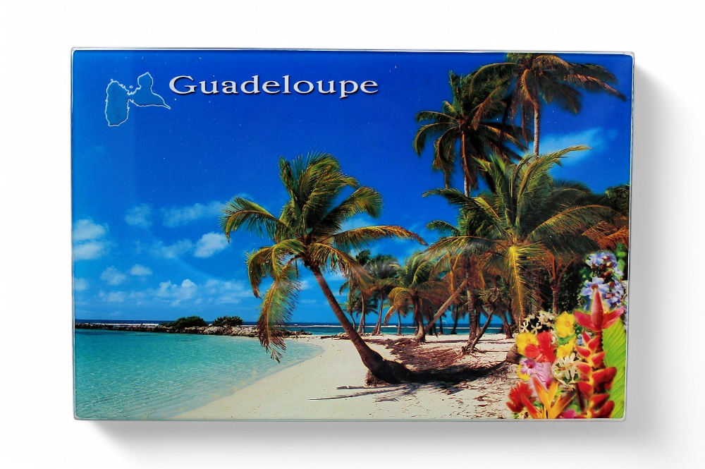 Planche à découper en verre - Plage