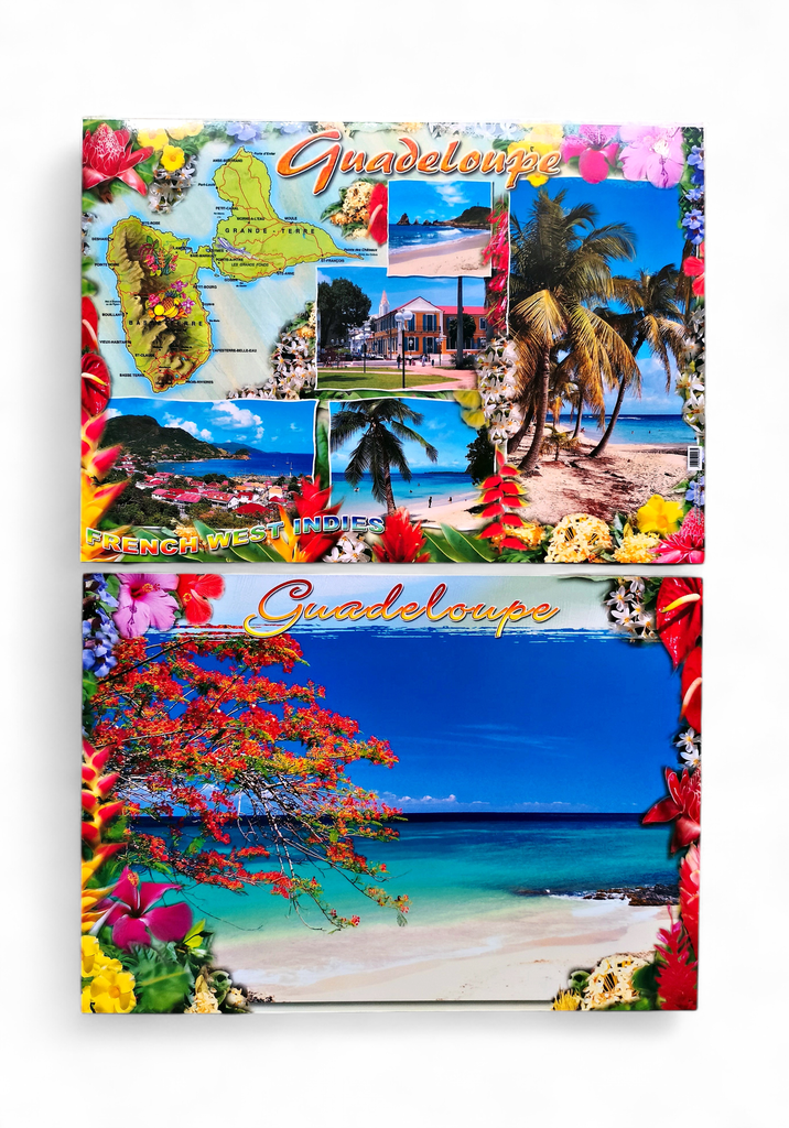 Set de Table GP Plage Flamboyant / Cartes + 5 Photos STG31