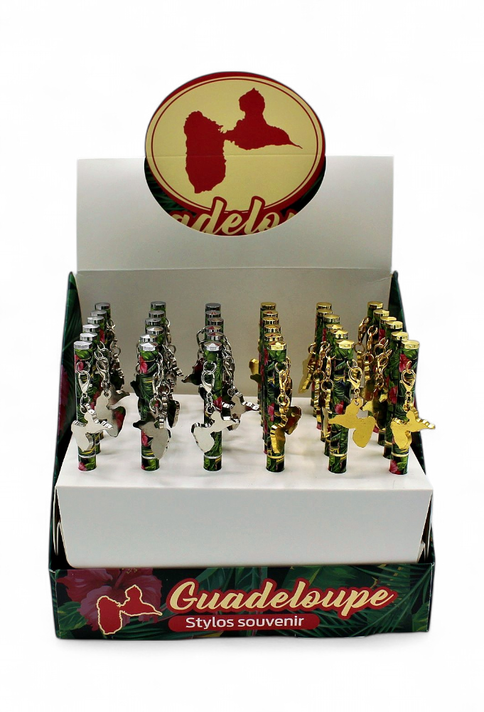 Stylo Bille Fleur Pendantif Carte