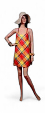 [76006] Robe de Plage Madras Adulte