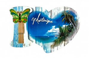Magnet Bois I Love Pince Cocotier Plage Mq
