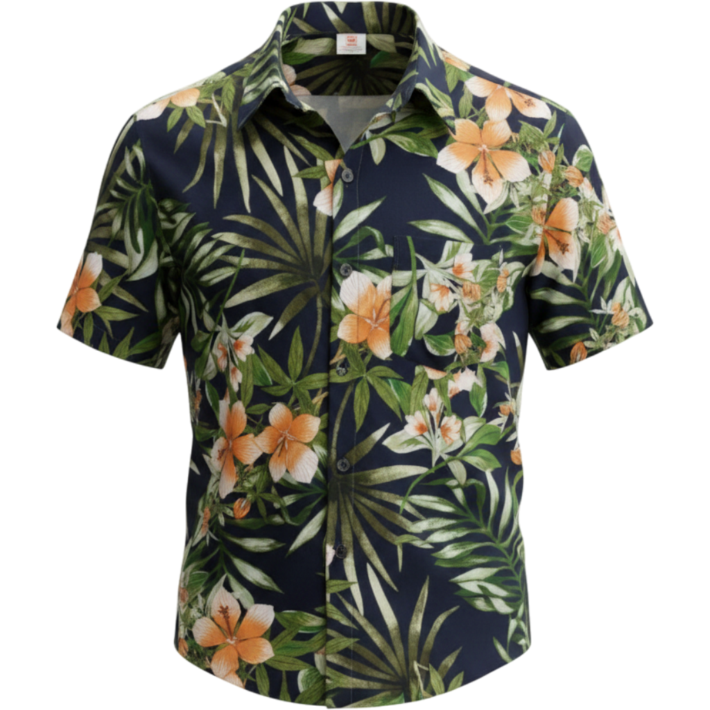 [71001] Chemise Hawai Coton Adulte (S)