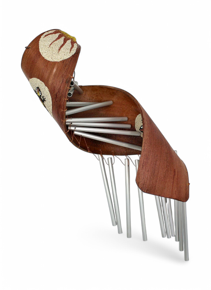 Carillon Feuille De Coco avec Gecko 