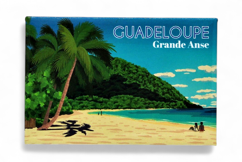 Magnet rectangle - illustration Grande Anse GP