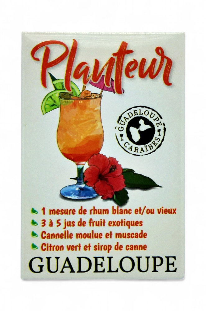 Magnet rectangle - illustration Recette Planteur
