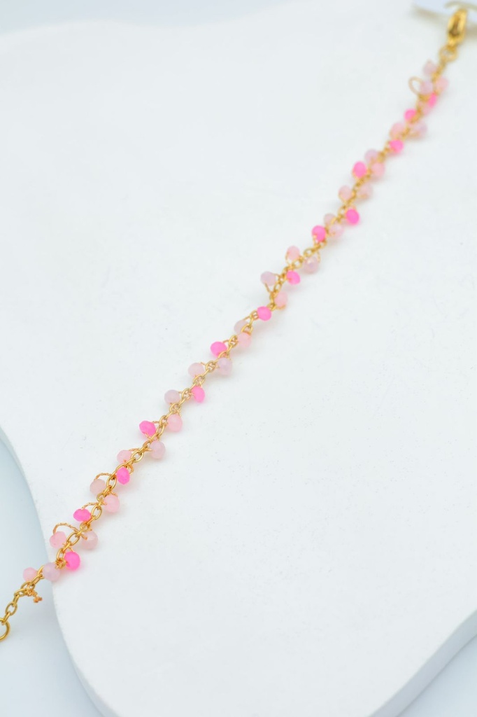 Bracelet inoxydable boule couleur