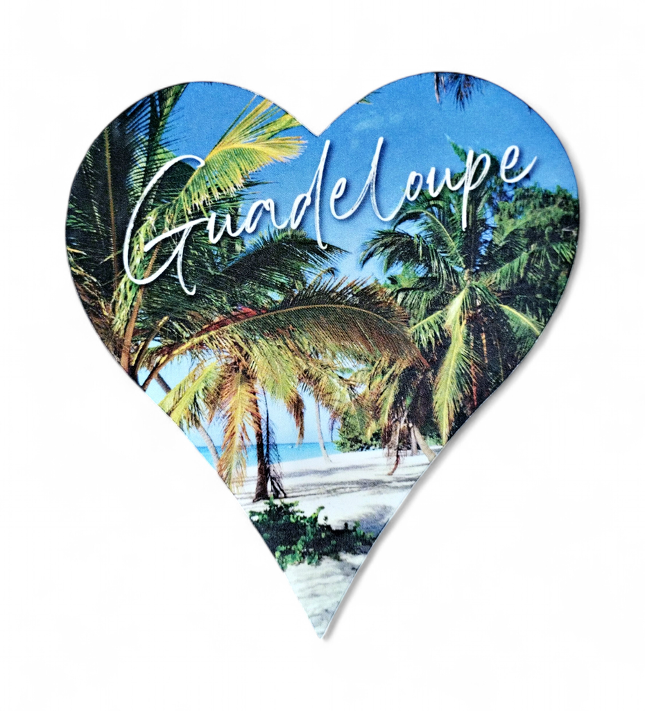 Magnet MDF Cœur - Plage GP