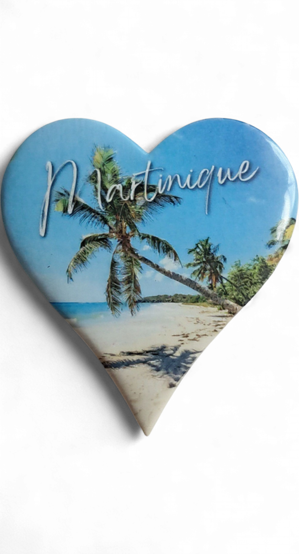 [15356] Magnet MDF Cœur - Plages des salines MQ