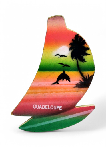[15013] Magnet Bateau Bois Colore
