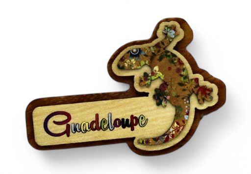 [15037] Magnet Bois Gecko Tropical