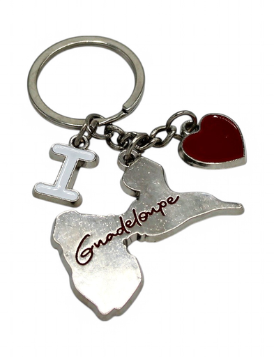 [16020] Porte-Clé Métal I Love Carte