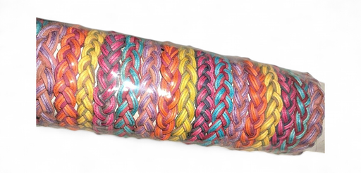 [23022] Bracelet Big Leather Rasta Colour