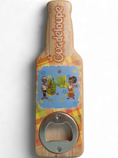 [31019] Magnet Décapsuleur Photo Bois 16cm