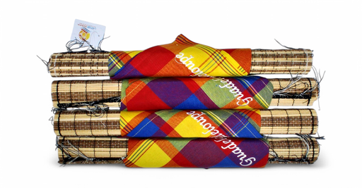 [36023] Set 4 Serv Madras & Placemat