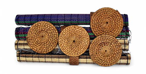 [36026] S/4 Set Table Napking & Coaste