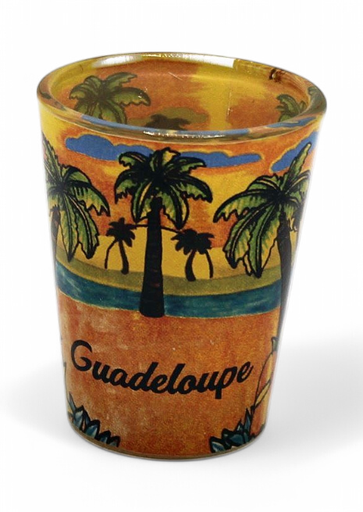 [37002] Verre Shot Transparent Palmier