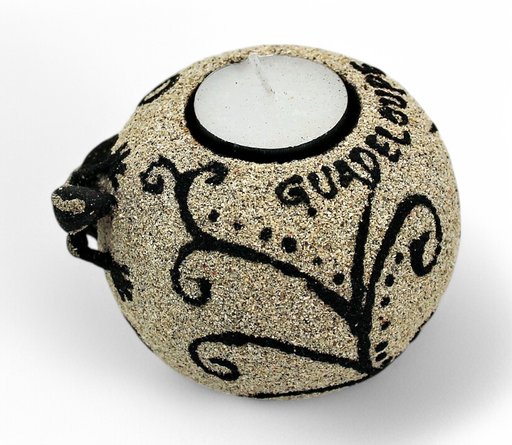 [41013] Bougie Ronde Sable Blanc