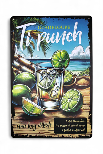 [45015] Affiche Métal 20X30 - Ti Punch