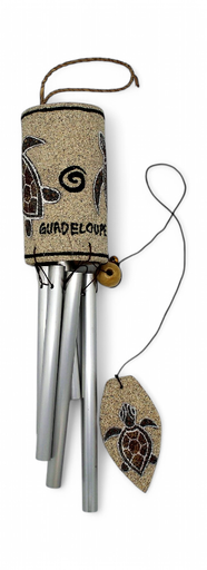 [47003] Carillon Métal Sable Dessin Grosse Tortue ou Gecko