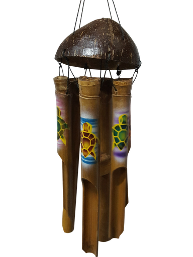 [47005] Carillon Demi Coco Airbrush Tortue 30 Cm