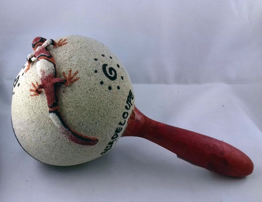 [51007] Maracas Coco Decor Sable Gecko 3D