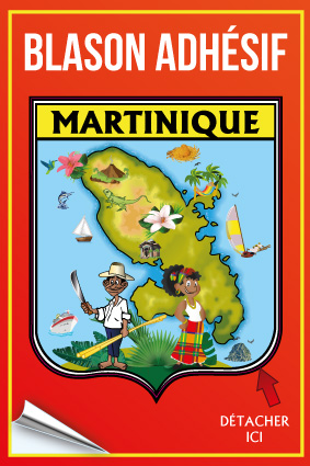 [63554] Cp Stick MQ Blason Orange Martinique 001