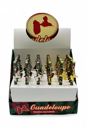 [69007] Stylo Bille Fleur Pendantif Carte