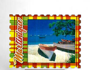 [15214] Magnet Bois Timbre Madras Yoles MQ