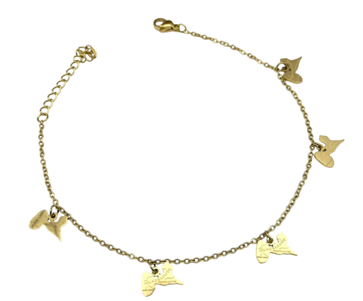 [25002] Chevillère Métal carte Couleur Or