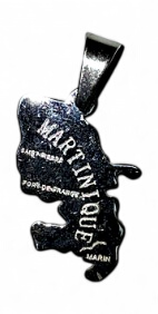 [27001] Pendentif Acier Inox Carte 2 Cm Argent