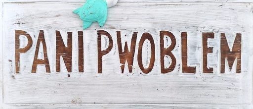 [45115] Panneaux en Bois Sculpté Pani Pwoblem