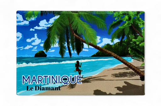 [15256] Magnet rectangle - illustration rocher du dimant MQ