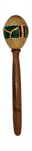 [51035] Maracas œuf stick abstract 18 cm